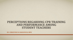 perceptions regarding cpr training and performance among student