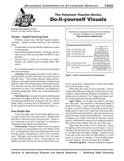 Do-it-yourself Visuals - OSU Fact Sheets