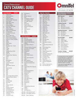 catv channel guide