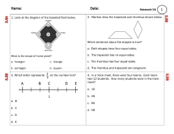 1. Look at the diagram of the baseball field below. 2. Maritza drew