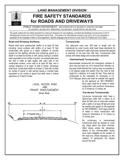 Fire Safety Standards for Roads