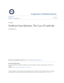 Southeast Asian Identities: The Case of Cambodia