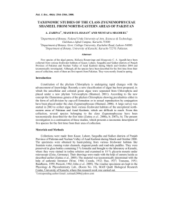 FREE FULL TEXT PDF - Pakistan Journal of Botany