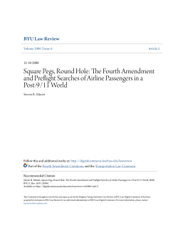 Square Pegs, Round Hole: The Fourth Amendment and Preflight
