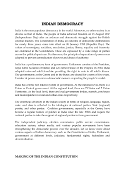 indian democracy - Bharat Ko Janiye