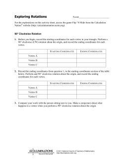 Exploring Rotations Activity Sheet - Illuminations