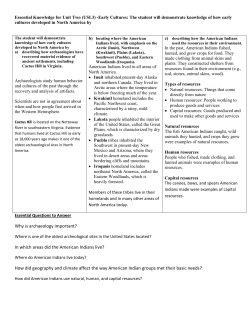 Essential Knowledge for Unit Two (USI.3)