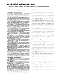 NCAA Statistics Manual