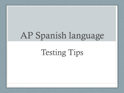 AP Spanish language