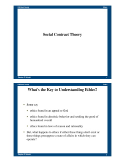 Social Contract Theory