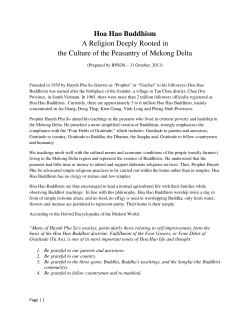 Hoa Hao Buddhism - Democratic Voice of Vietnam