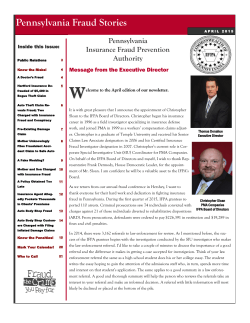 Pennsylvania Fraud Stories - Pennsylvania Insurance Fraud