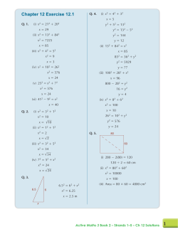 Chapter 12 Exercise 12.1