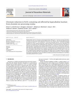Chromate reduction in Fe(II)-containing soil affected by