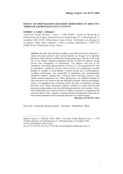 PREPARATION PERIOD IN SHOT PUT : AUTONOMIC NERVOUS
