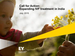 Call for Action: Expanding IVF treatment in India