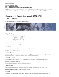 Chapter 6 : A Revolution, Indeed: 1774&ndash;1783 (pp. 131