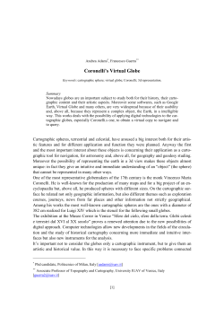 Coronelli`s Virtual Globe
