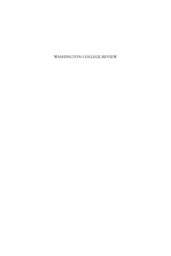 2012 WCR - Washington College