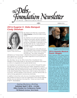 Spring - The Eugene V. Debs Foundation