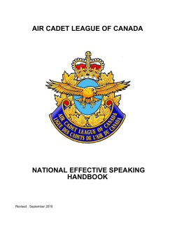 National Effective Speaking Handbook