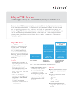 Allegro PCB Librarian - EUROPRACTICE Software