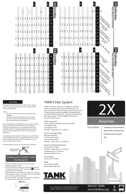 Schedules at tankbus.org