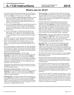 Form IL-1120 instructions - Illinois Department of Revenue