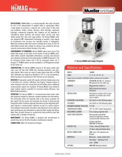 HbMAG Meter - Mueller Systems