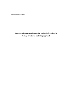 A cost-benefit analysis of moose harvesting in Scandinavia