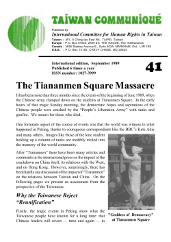 The Tiananmen Square Massacre