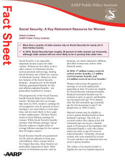 Social Security: A Key Retirement Resource for Women