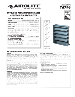 extruded aluminum drainable adjustable blade louver