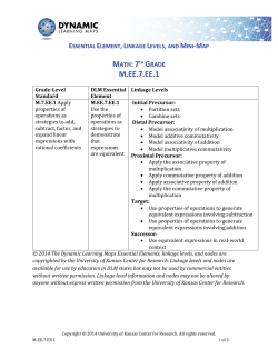 M.EE.7.EE.1 - Dynamic Learning Maps