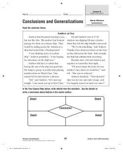 Conclusions and Generalizations