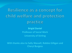 Promoting resilience: the importance of early years