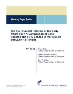 Did the Financial Reforms of the Early 1990s Fail?