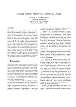 Creating Realistic Shadows of Composited Objects