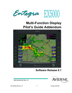 Envision EX5000 Release 8.1 Pilot`s Guide Addendum
