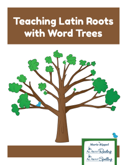 Teaching Latin Roots with Word Trees