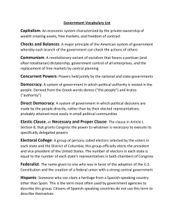 Elastic Clause, or Necessary and Proper Clause: The clause in