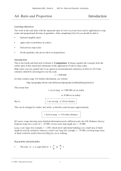 A4 Ratio and Proportion Introduction