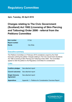 (Scotland) Act 1982 (Licensing of Skin Piercing