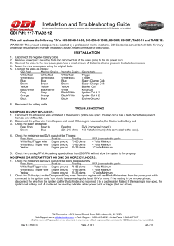 Installation and Troubleshooting Guide