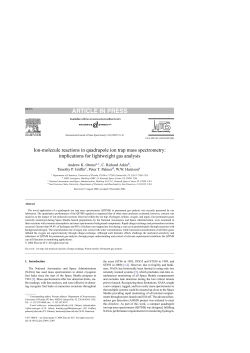 Ion-molecule reactions in quadrupole ion trap mass