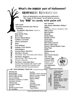 Palm Oil Candy Guide