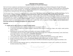 4th Grade Science Curriculum Map - Greenville Public School District