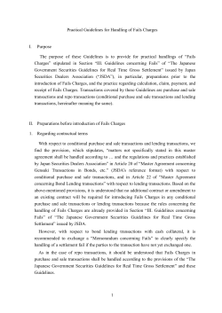 Practical Guidelines for Handling of Fails Charges I. Purpose The