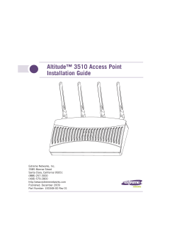 Altitude™ 3510 Access Point Installation Guide