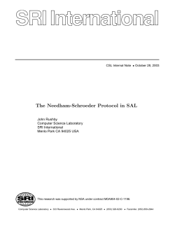 The Needham-Schroeder Protocol in SAL